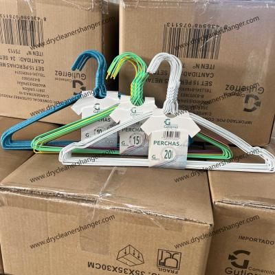 Heavy Duty PVC Coated Hanging Wire 40cm Length 32g Per Pcs For Garment Hangers