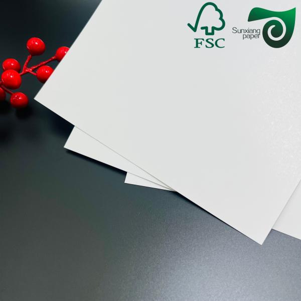 FSC 200g 250g 300g Food Grade Ivory Board  One Side Coated For Takeaway Boxes