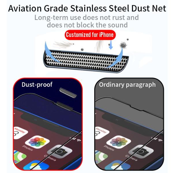 0.3mm Matte Tempered Glass Anti-poussière haute teneur en aluminium Silica durci verre