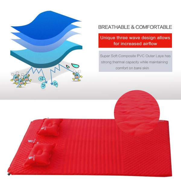 2 persons 9lbs Air Cells Inflatable Camping Pad