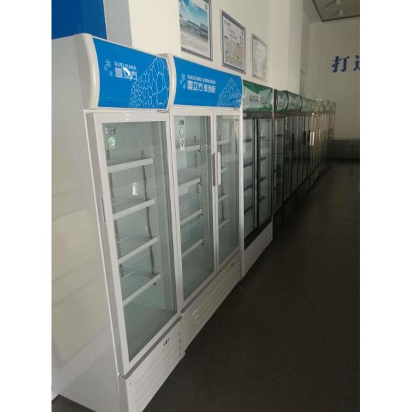 Beverage Display Cabinet Upper Unit Air Cooled Refrigeration Blue Series Fresh Keeping