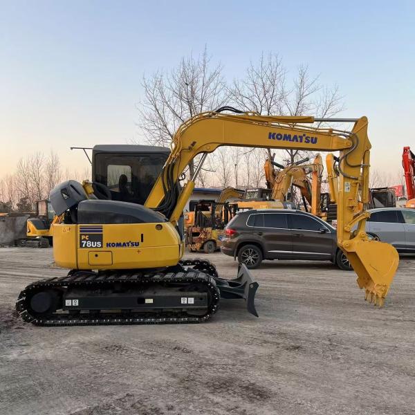 Used Komatsu PC78 Excavators Earthwork 7Ton Hydraulic Crawler Machinery