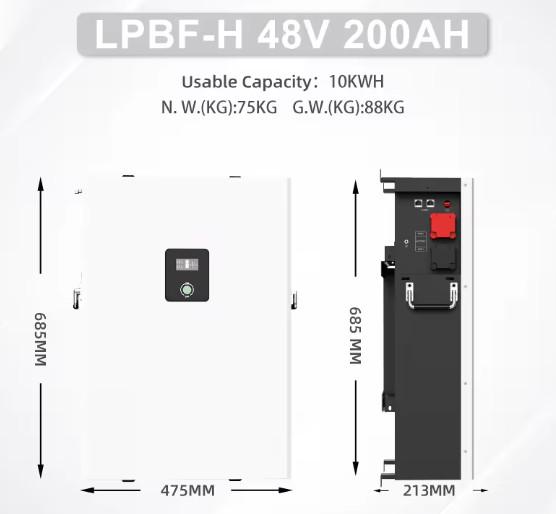 10kwh 48v Wall Mount Lithium Batteries For Solar Power Wall Lithium Battery