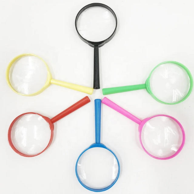 Plastic Toy Magnifier Wholesale Cost-Effective Colorful Acrylic Magnifying Glass for Kids