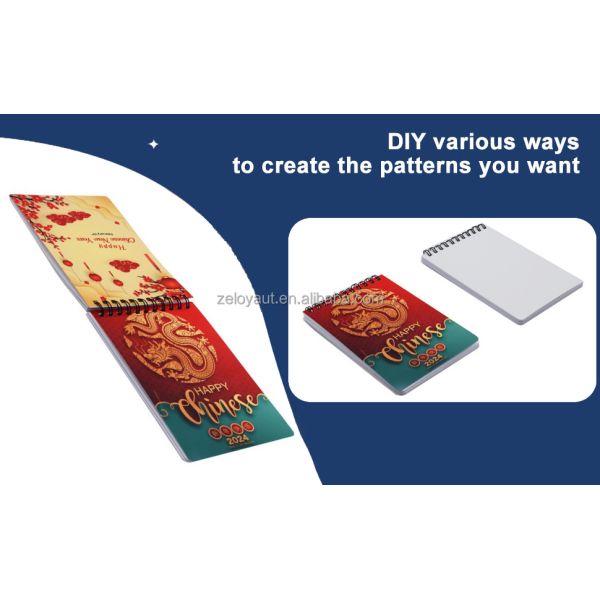 Custom Premium Soft A6 PET Notebook Blanks New Design Portable Spiral Notebooks Personalized Sublimation Notebook Blank