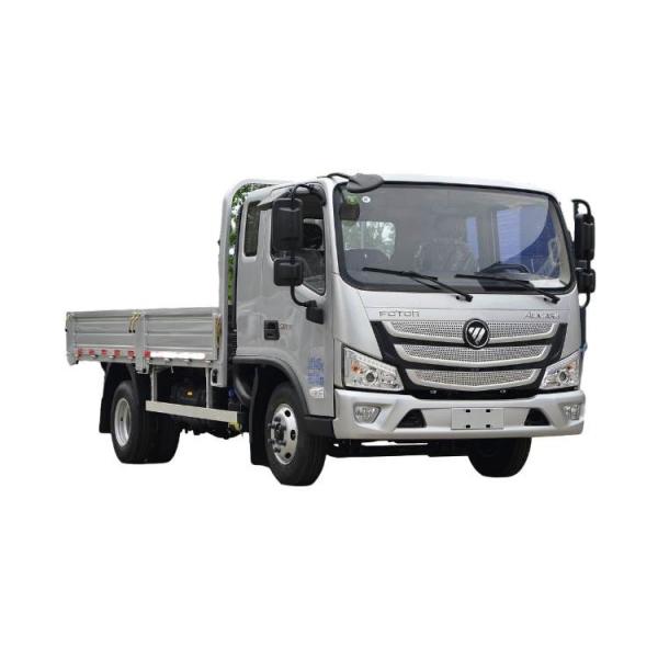 Caminhão da caixa da carga do caminhão da carga da luz de Foton Omak S1 160HP 4.17M Single Row Palletized