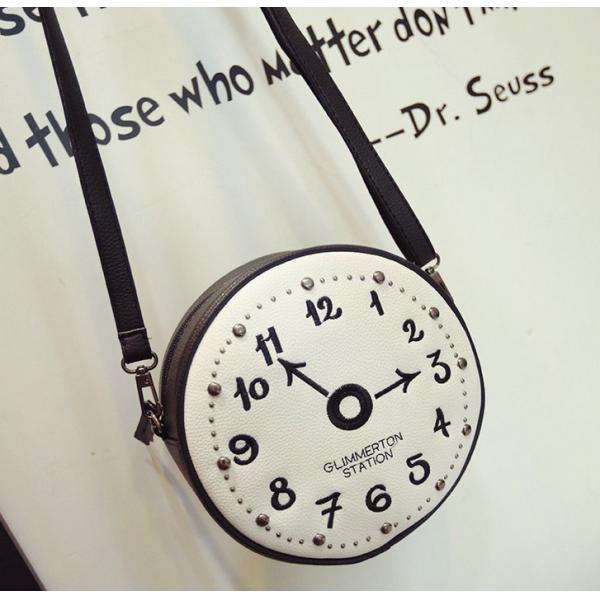 2016 spring and summer new retro minimalist creative personality cute alarm clock Handbags