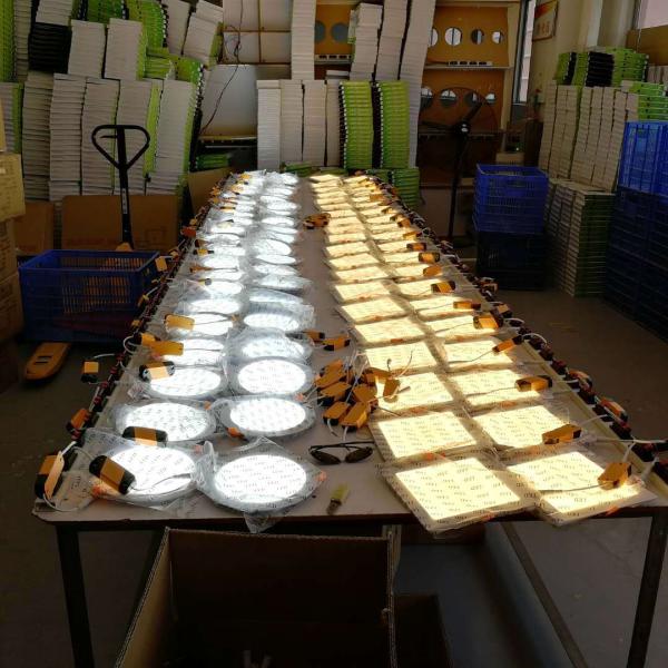 Home Office LED Square Panel Light 6W 12W 18W 24W with Changeable Frame 85-265Vac