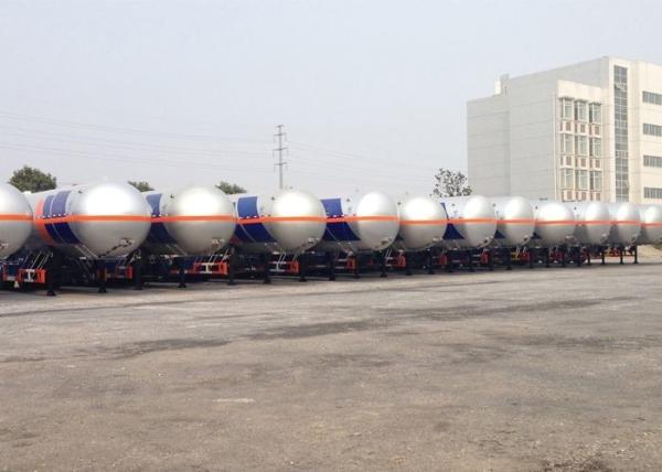 3 Axles 58000L Liquefied Petroleum Gas Lorry Tanker Semi Trailer