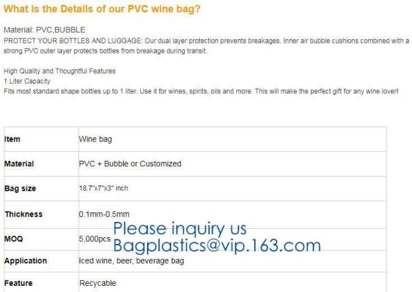 k bottom leakproof reusable wine bottle protector 3 pack bubble travel protective bag,USA Amazon WineSkin Protecto