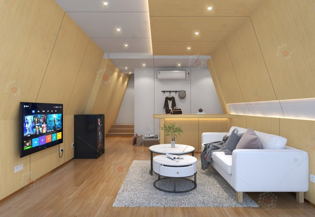 High Quality A-Frame Triangle Prefab Steel Structure Durable Villa Resort Apartments for Waterproof
