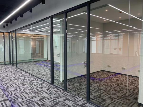 Puertas de cocina de aluminio de vidrio transparente templado aislado