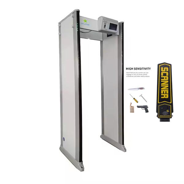 7inch Touch Screen 33 Zone Walk Through Metal Detector Waterproof IP67 in Airports