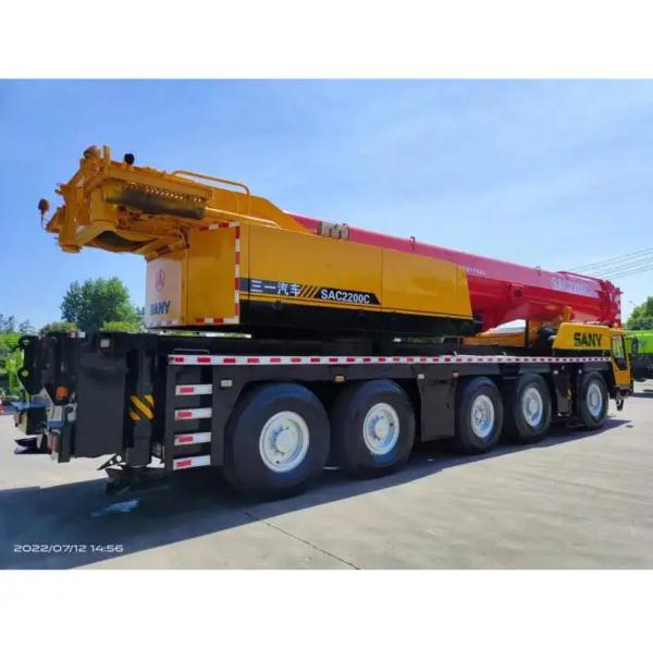 Sany 220T Rough Terrain Used Truck Mounted Mobile Crane With Spare Parts For Sale