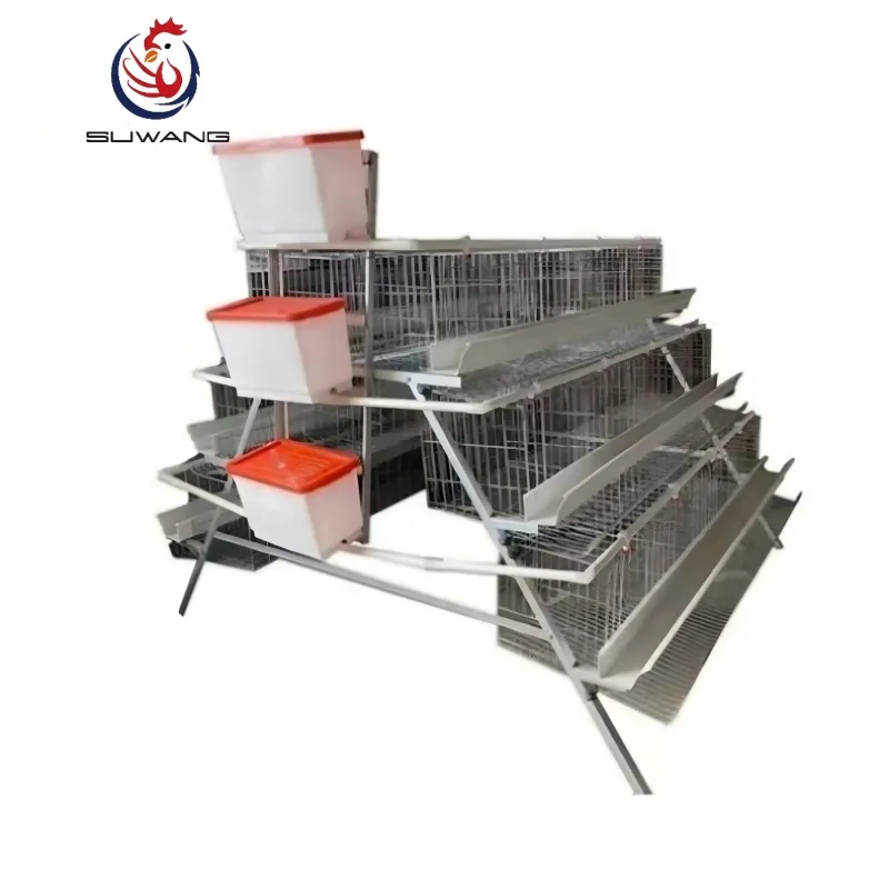 Poultry Farm A Frame Layer Cage Chicken Egg Laying Cages Anti Rust Easy Installation