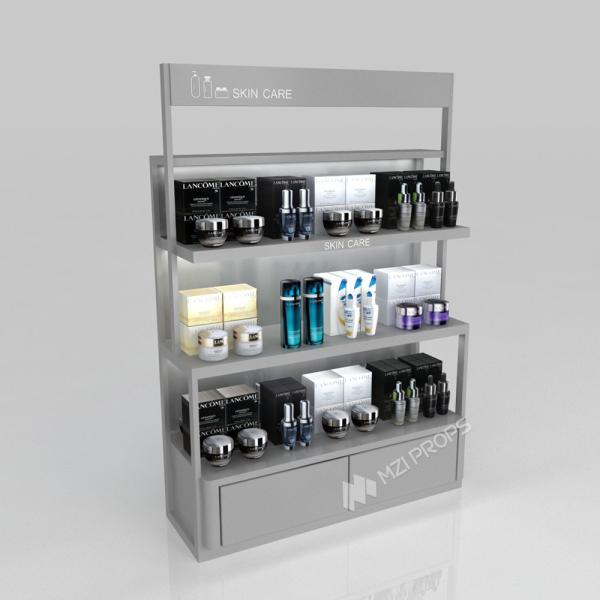 GDR03-CB-02 Universal Side Cabinet with 40mm Soft Film Light Box and Black Aluminum Price Tag Holder for Fashion Boutiques