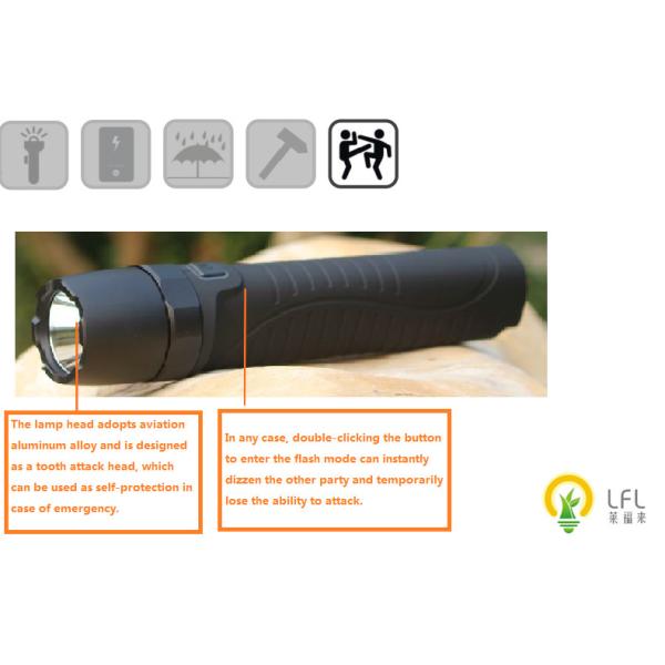 Работа черной батареи использующая энергию освещает, патруль ночи/лампа 450льм работы батареи СИД предохранителя Сафты