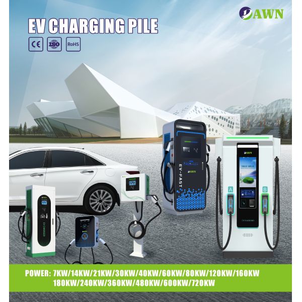 Reliable 60KW Fast Charging  EV Car Charger New Condition  Floor-Mounted Charging Station