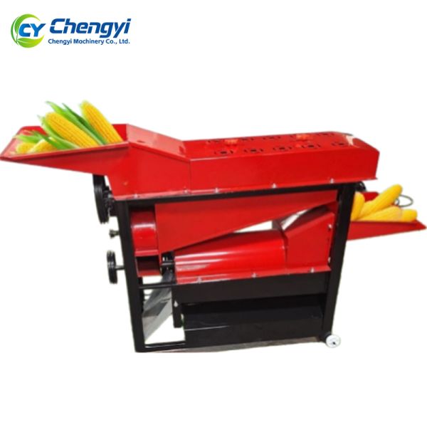 Heavy Duty Corn Threshing Peeling Machine Low Kernel Damage For Agriculture