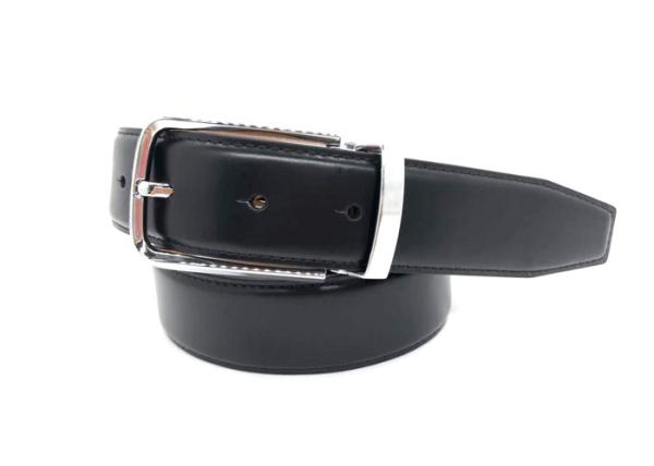 Black Genuine Leather Belts For Men'S Casual Dress / Work Business Jeans