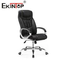 Silla giratoria ergonómica de lujo comercial ejecutiva de cuero PU con respaldo alto