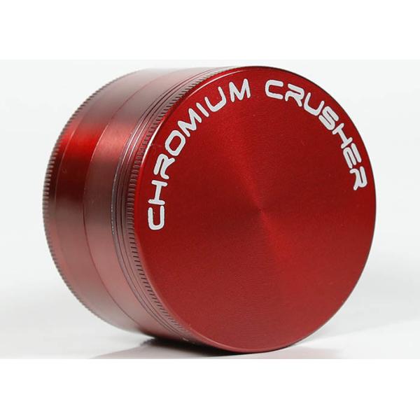 Chromium Zinc Alloy Metal Grinder Weed Flat Plate Smoke Mill / Crusher 40 50 55 63 75mm