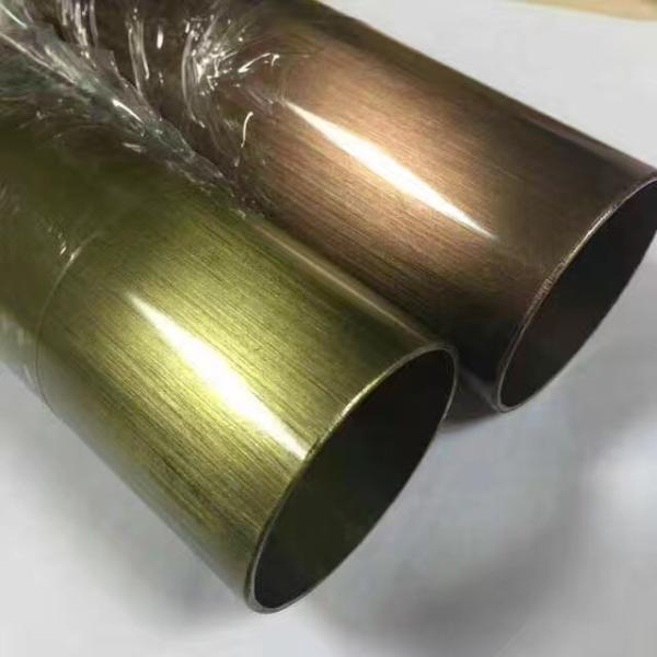 Colored  PVD Coating 6000mm Stainless Steel Pipes Tubes Manufacturer Factory Price