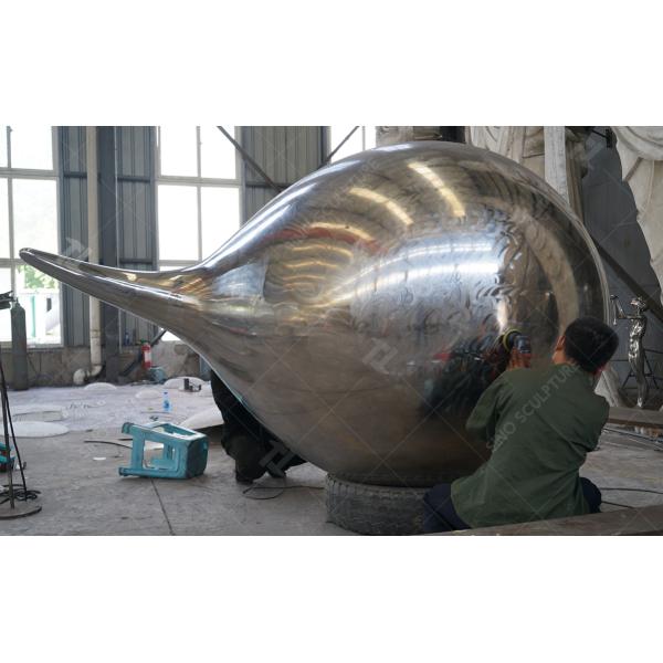 Modern Stainless Steel Garden Sculptures Hand Forging Tear Sculpture