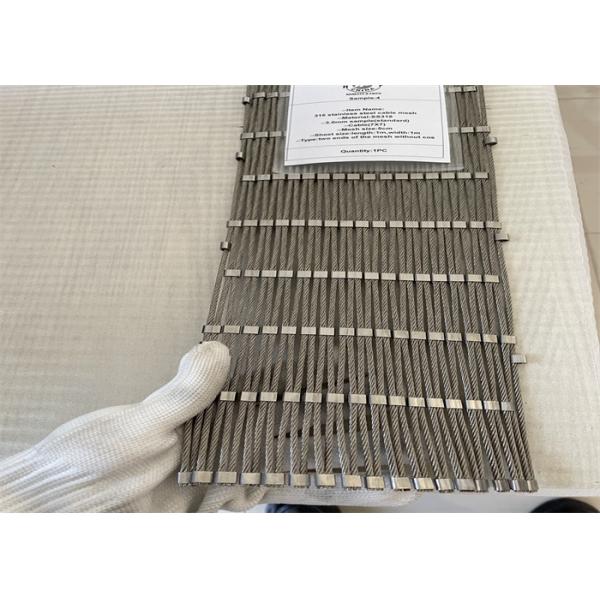 Hole Size 25mm Stainless Steel Rope Mesh 2.5mm Diameter Ss 316