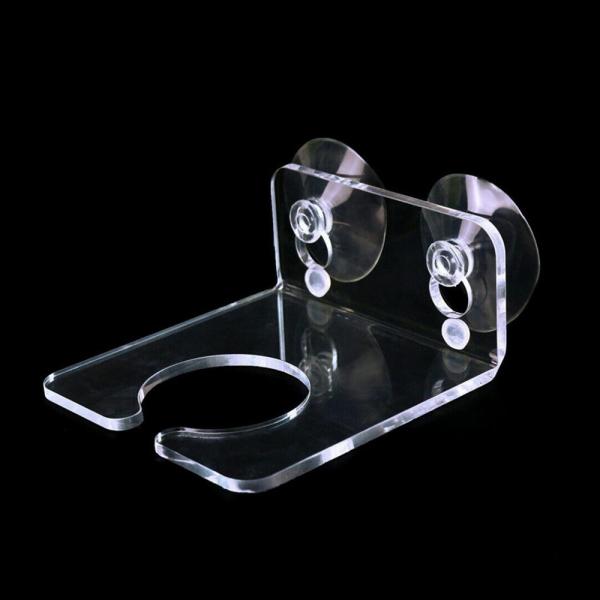 Wall Mounted L Shape Clear Acrylic Wine Holder Lucite Wine Rack Customized Size