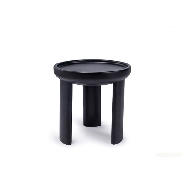 Commercial Black Fiberglass Coffee Table Stylish Design For Hotel Lounge