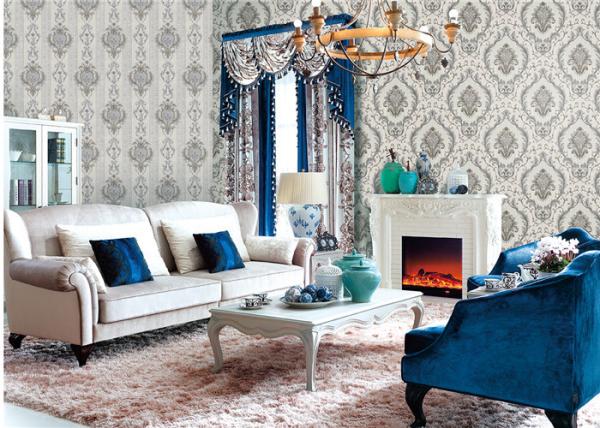Fashion 1.06 Meter Wallpaper For Feature Wall Living Room , Eco Friendly
