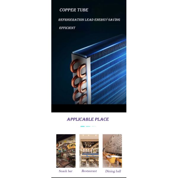 Malatang Hot Pot Open Display Fridge Restaurant Fresh Open Air Refrigerator