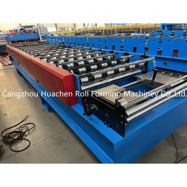 4 KW Hydraulic Cutter Glazed Tile Roll Forming Machine with 1200mm Coil Width and 12 Stations Roller
