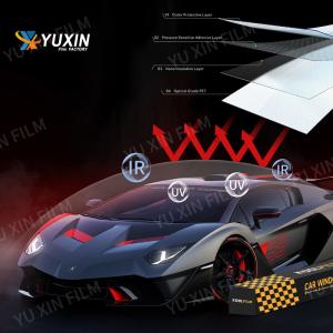 Car Window 4 Mil Safety Film , Security Window Tint Film Easy Install Heat