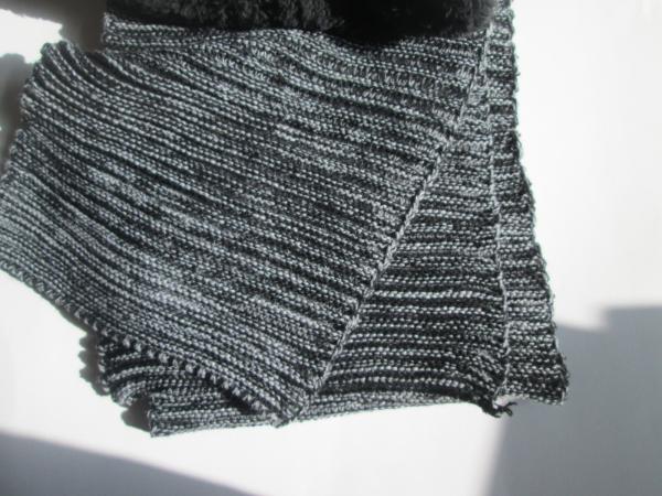 MENS acrylic hat&scarf--Jacquard winter set--soft plush lining--Winter or outdoor use