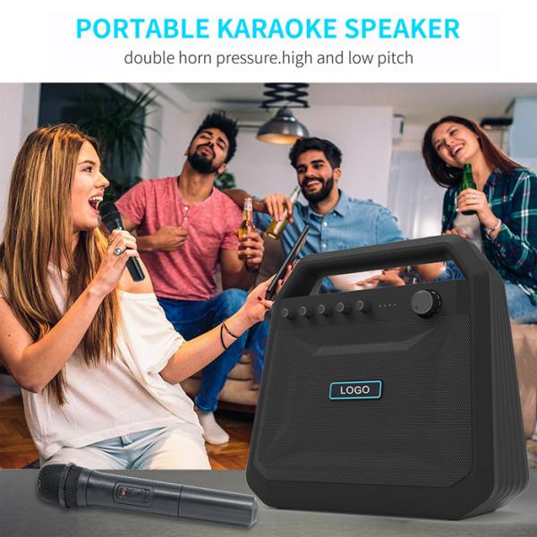 Karaoke Wireless Portable Bluetooth Speakers 24W  K10A Double Horn Pressure