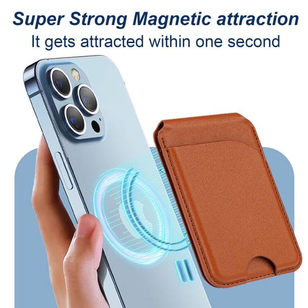 Embossed Logo MagSafe Wallet Adjustable Magsafe Card Holders Customized