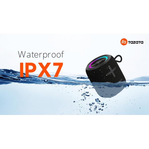 TAZATA FUN 50 IP67 Waterproof Small Bluetooth Speaker With Extended 4-20 Hour Battery Life