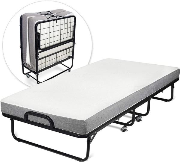 Modern Design Heavy Duty Folding Frame with Wheels Bedroom Essential Item