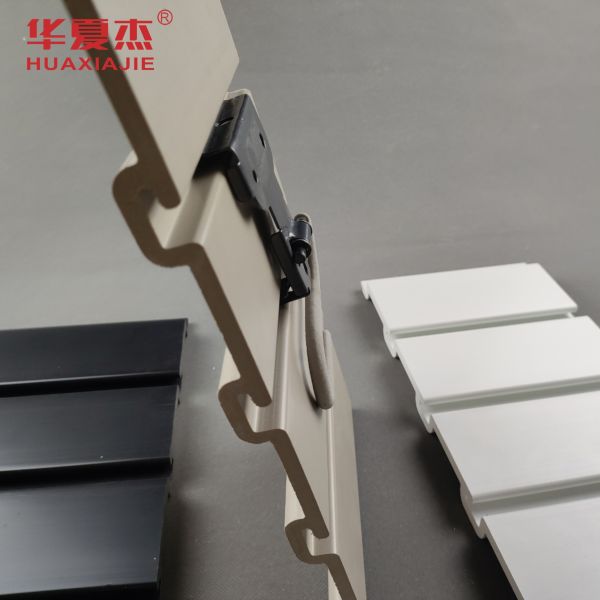 Smooth Surface PVC Slatwall Panels with Excellent Fire Resistance and waterproof for Garage Walls