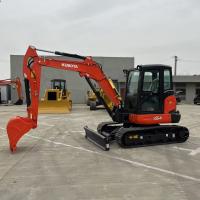 Marque originale Kubota U55-4 Crawler 5 Tonnes Mini Excavatrice à remorque pour jardin