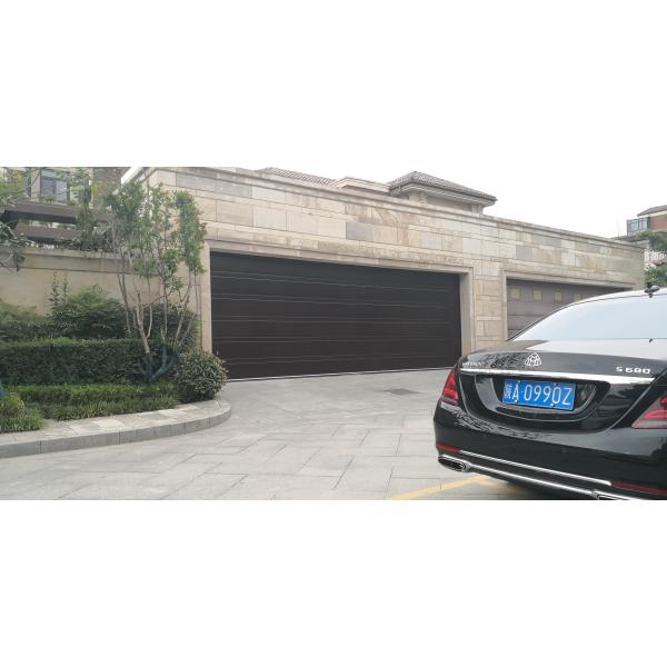 Steel PU Overhead Sectional Roller Garage Door Insulated Residential Automatic 40mm