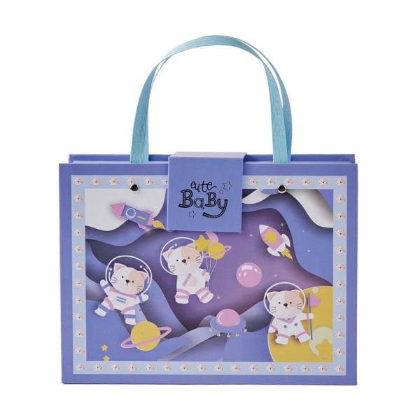 1400gsm Lockdown Animal Cardboard Gift Packaging Box For Baby Birthday