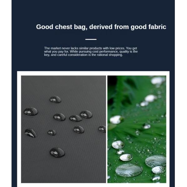 900D Laminating Oxford Anti Theft Chest Bag