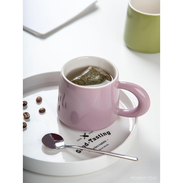 Personalised Handgrip Porcelain Milk Coffee Mug Nordic Gift Set Custom Pottery Mugs