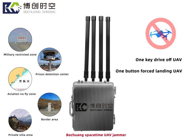 Waterproof UAV launcher omni-directional transmitting antenna 500-1500m automatic drive off forced landing UAV reaction