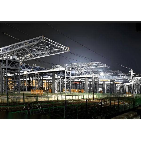50 Years Design Roof Steel Structure ISO13822 Structural Steel Trusses Three Body