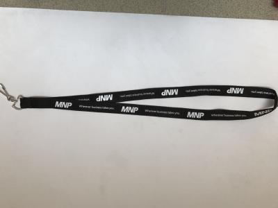2.0*90Cm Silk Printing Metal Hook Custom Neck Lanyards For School , Stock Free