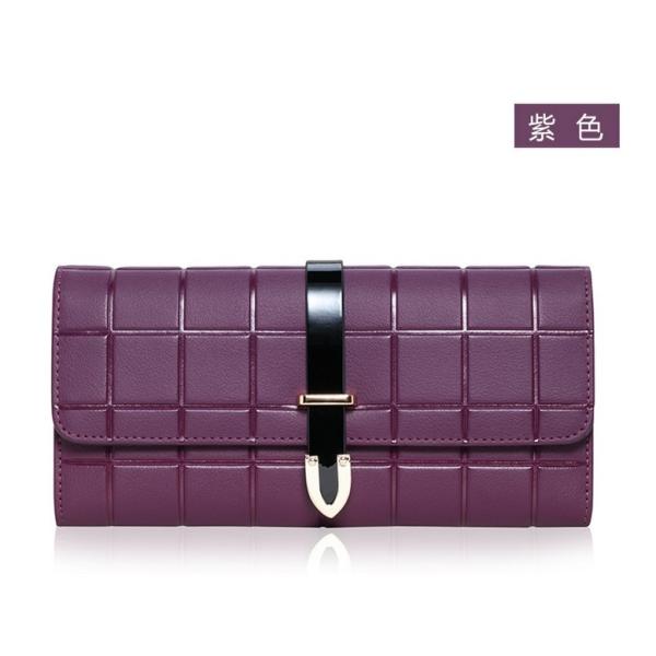 Ms. European and American cowhide leather wallet long wallet